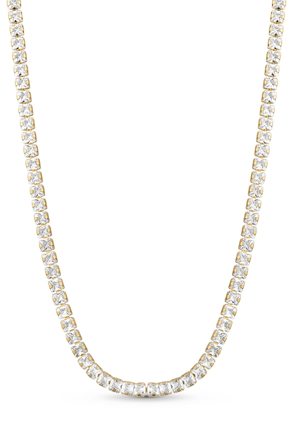Colar Semijoia Riviera Cristal 18k